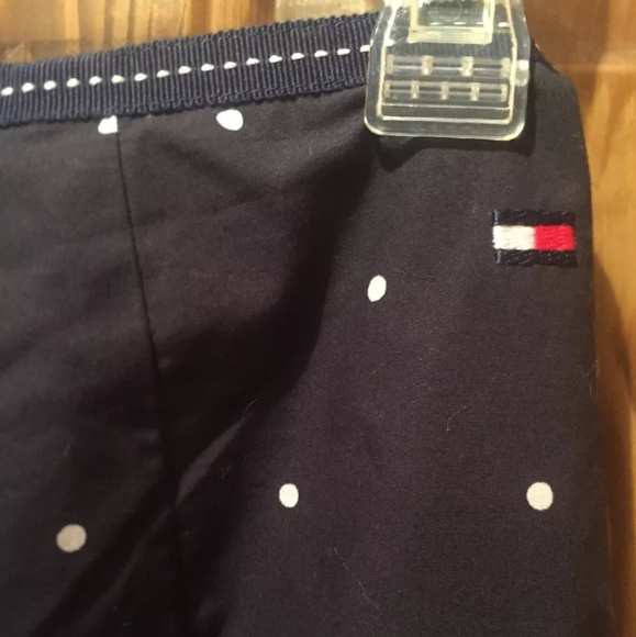 Tommy Hilfiger navy blue and white polka dot pencil skirt size 16 - Picture 3 of 11